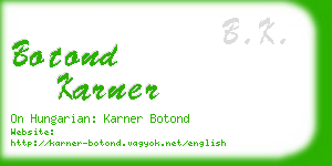 botond karner business card